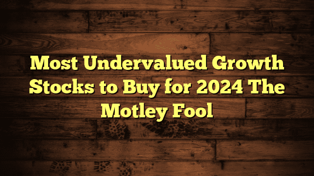 Most Undervalued Growth Stocks to Buy for 2024 The Motley Fool